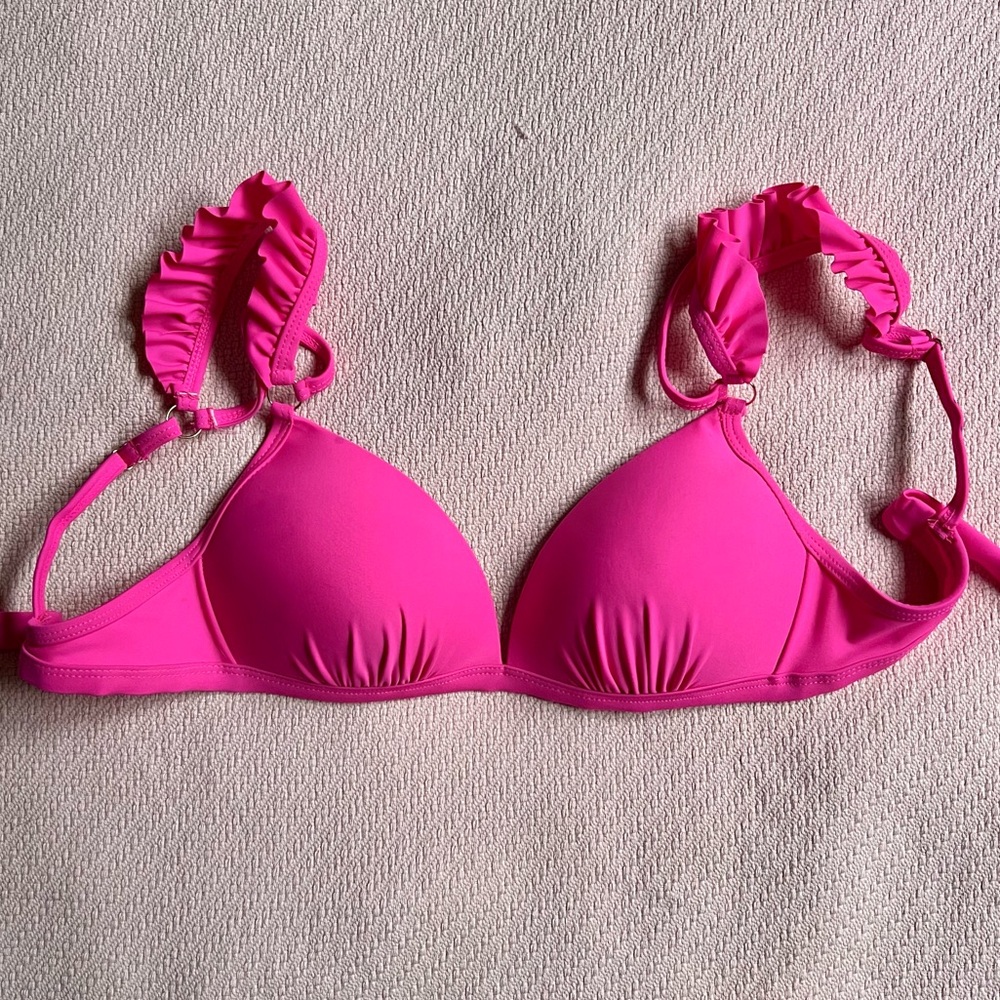 NWT hot pink bikini top